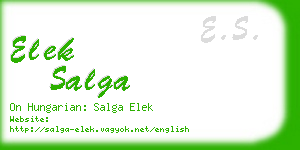 elek salga business card